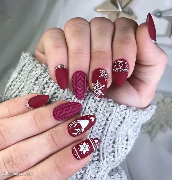 طراحی ناخن ویژه کریسمس 2020