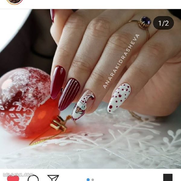 طراحی ناخن ویژه کریسمس 2020