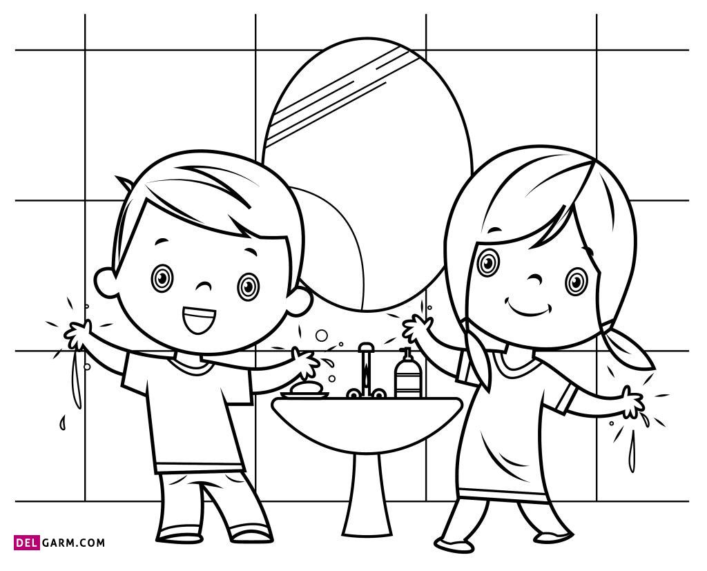 نقاشی بهداشت / نقاشی روز جهانی بهداشت