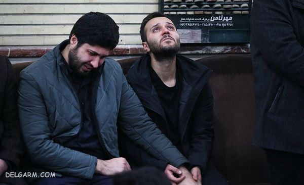 فرزند سپهبد شهید قاسم سلیمانی در کنار فرزند شهید احمد کاظمی