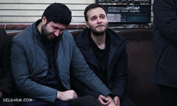 فرزند سپهبد شهید قاسم سلیمانی در کنار فرزند شهید احمد کاظمی
