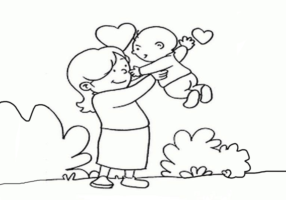 نقاشی روز مادر / نقاشی با موضوع مادر / نقاشی برای مادر / نقاشی تبریک روز مادر