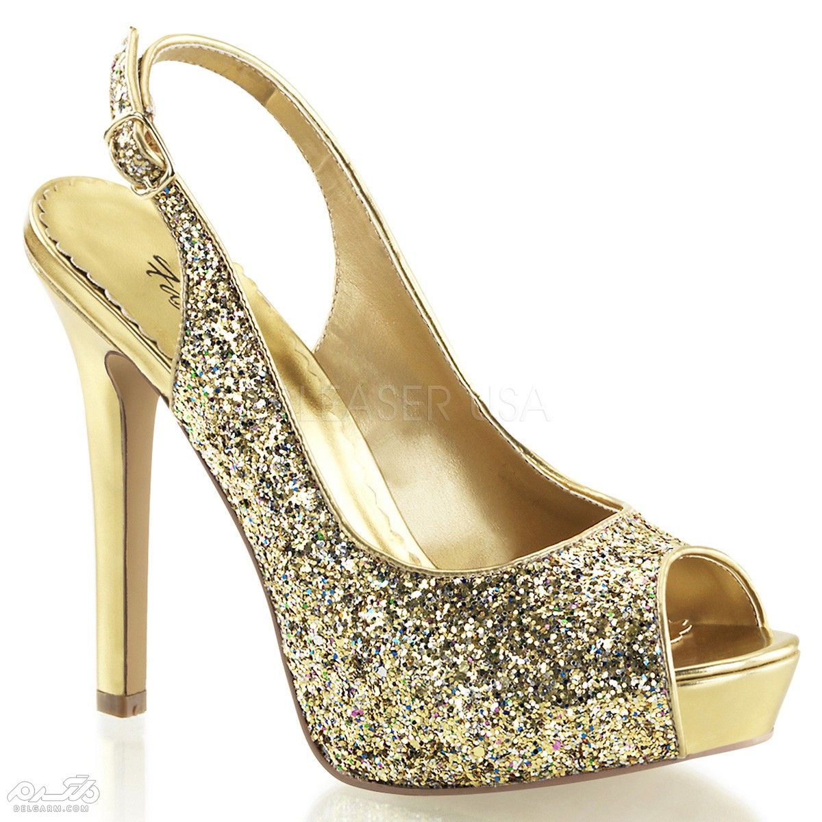 25 مدل شیک و زیبای کفش مجلسی پاشنه دار طلایی