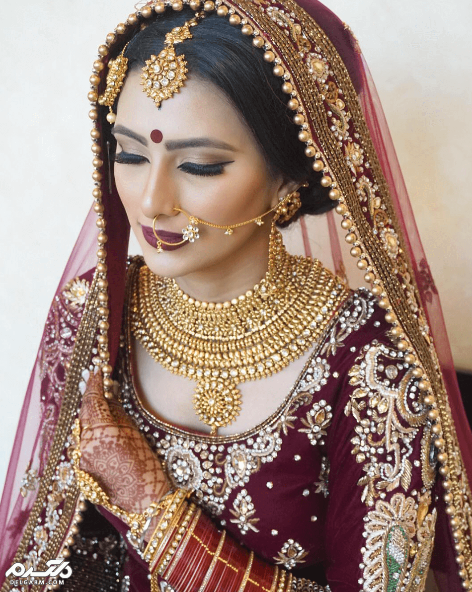 آرایش و میکاپ عروس هندی