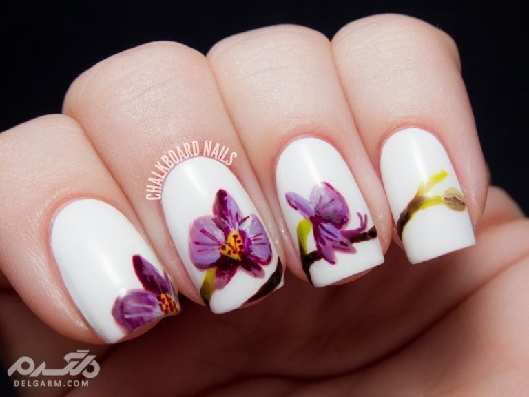 طراحی ناخن با گل های بهاری، یک ایده دخترانه ^.^ ، زیبا و منحصر به فرد 