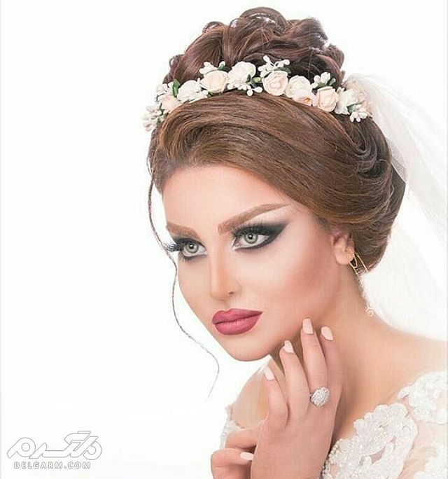 40 عکس از زیباترین مدل آرایش عروس ایرانی جدید 2018 97 