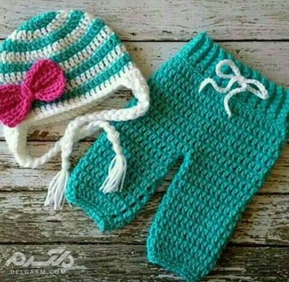 تصاویری از بافتنی کودک برای زمستان 97 - 2019