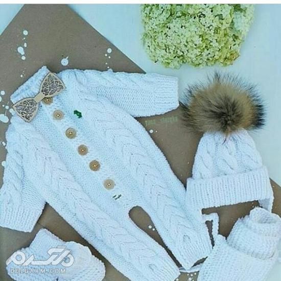 تصاویری از بافتنی کودک برای زمستان 97 - 2019