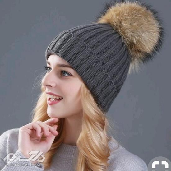 عکس از مدل کلاه بافتنی دخترانه جدید