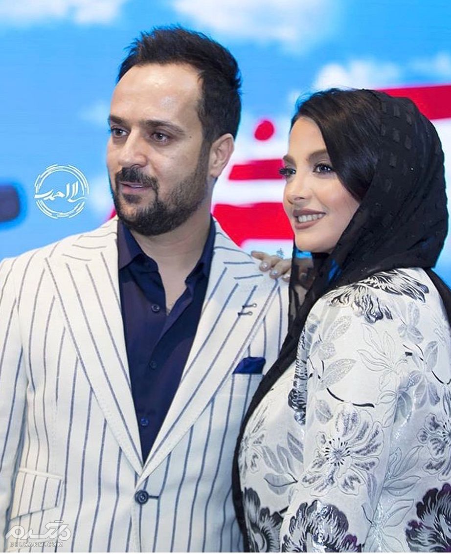 احمد مهرانفر و همسرش مونا فائزپور در اكران فيلم سينمايى خجالت نكش