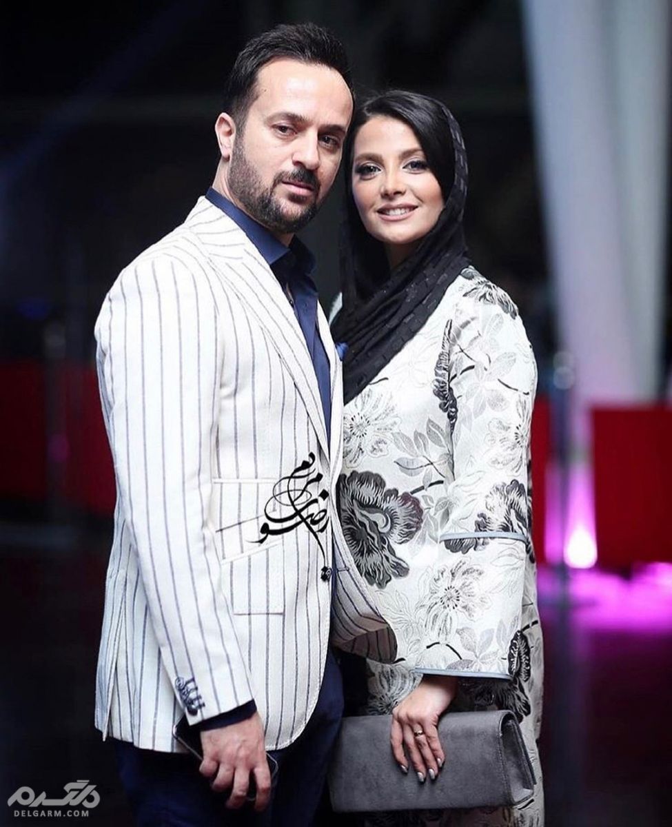 احمد مهرانفر و همسرش مونا فائزپور در اكران فيلم سينمايى خجالت نكش