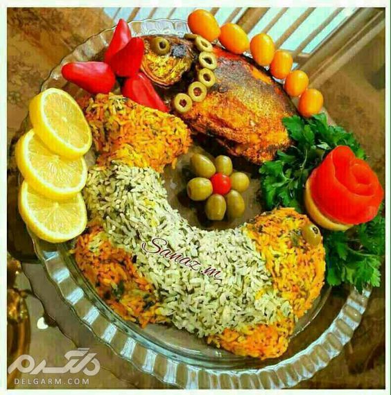 عکسهایی از طرح های مختلف تزیین ماهی سرخ شده