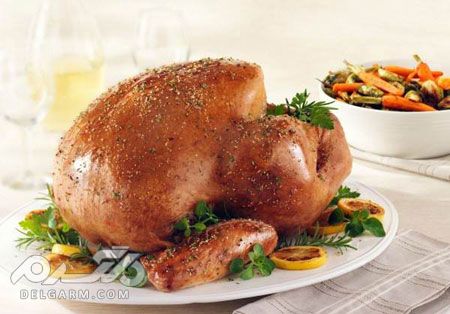 تصاویری از مدل تزیین مرغ مجلسی جذاب و بسیار زیبا