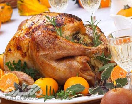 تصاویری از مدل تزیین مرغ مجلسی جذاب و بسیار زیبا