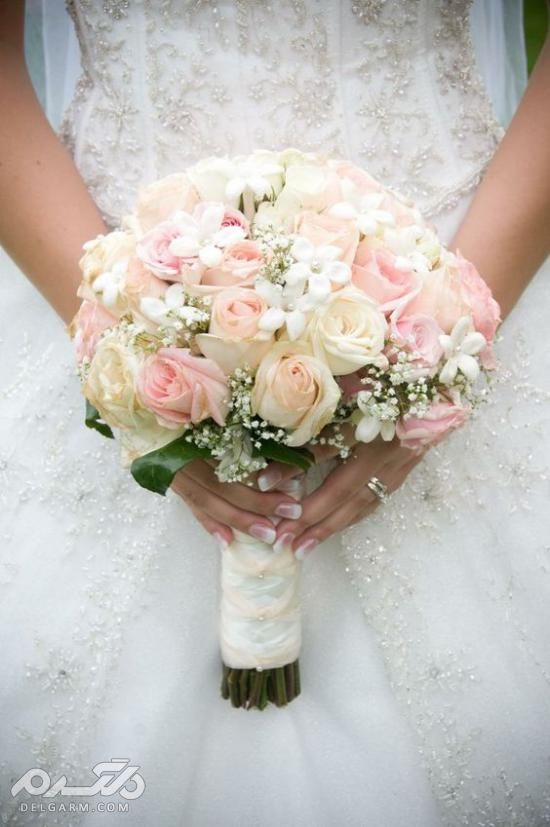 تصاویری از مدل دسته گل عروس برای عقد 2019
