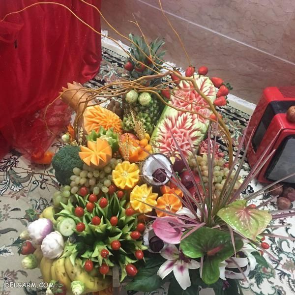 تزیین هندوانه یلدا