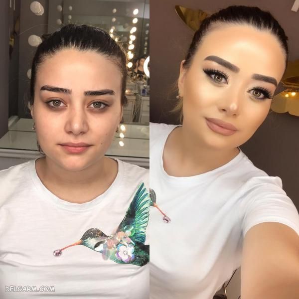 مدل آرایش صورت عروس