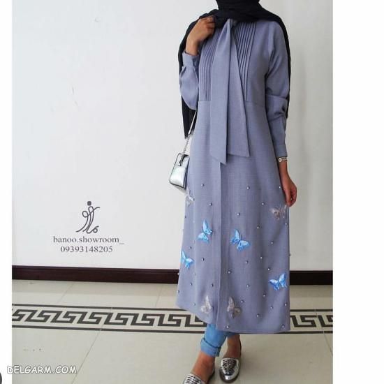 عکس مدل مانتو باکلاس دخترانه ۲۰۱۹