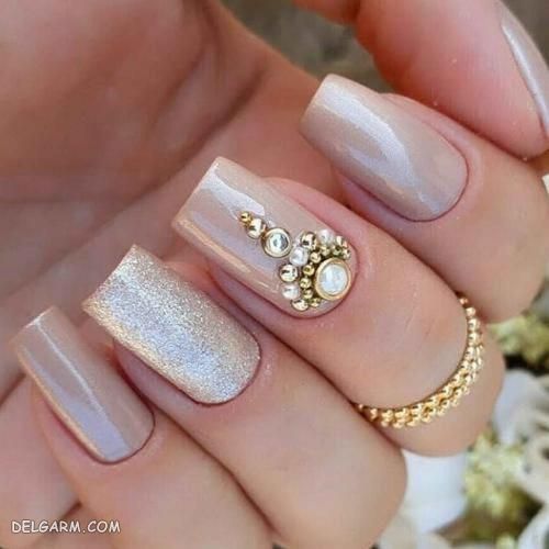 ۵۰ عکس مدل طراحی ناخن عروس