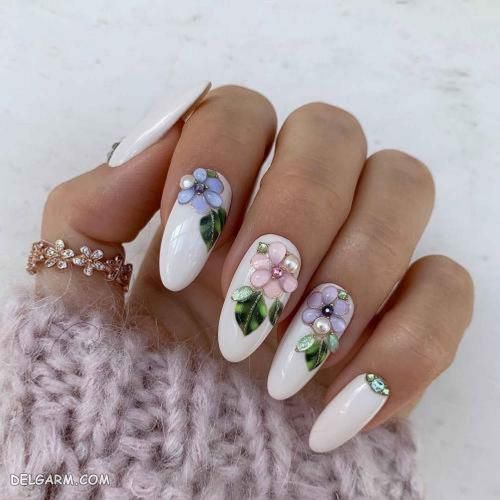 ۵۰ عکس مدل طراحی ناخن عروس