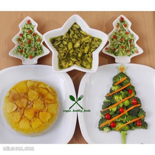 تزیین غذای گیاهی