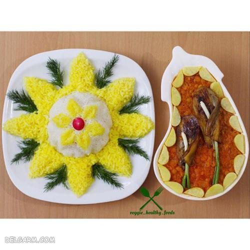 تزیین غذای گیاهی