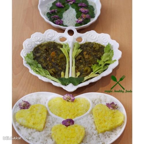 تزیین غذای گیاهی