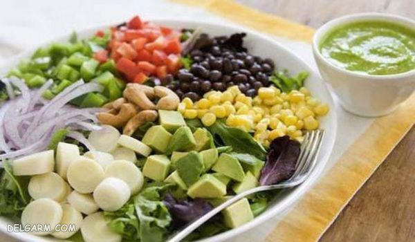 تزیین غذای گیاهی
