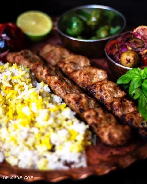 تزیین غذا کباب
