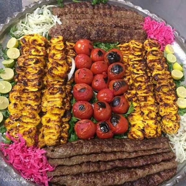 تزیین غذا کباب