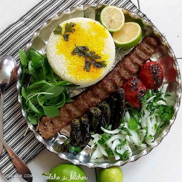 تزیین غذا کباب