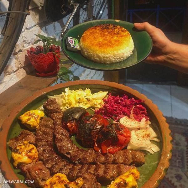 تزیین غذا کباب