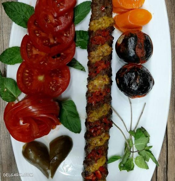 تزیین غذا کباب