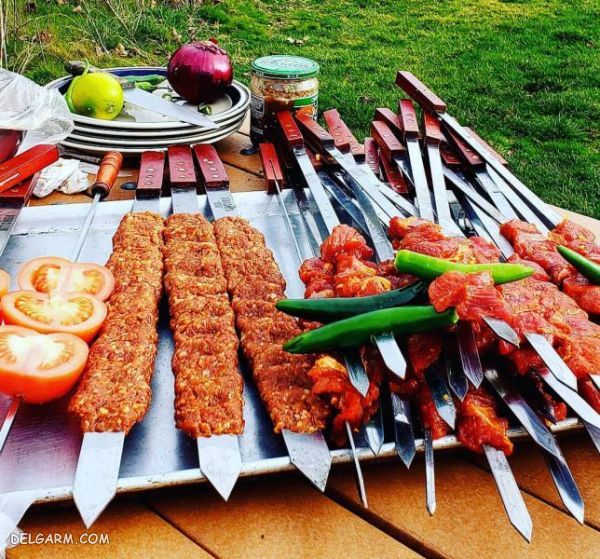 تزیین غذا کباب