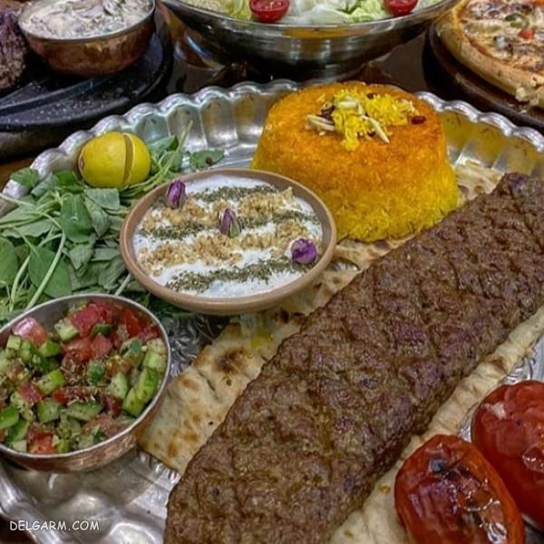 تزیین غذا کباب