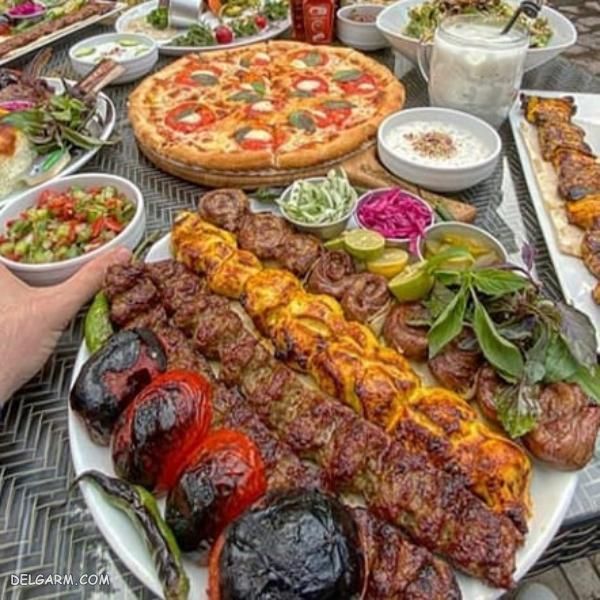 تزیین غذا کباب