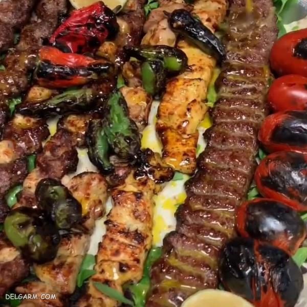 تزیین غذا کباب