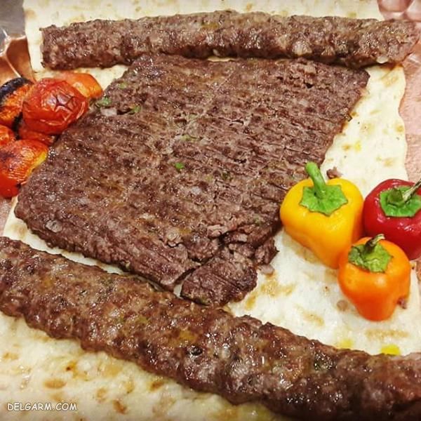 تزیین غذا کباب کوبیده