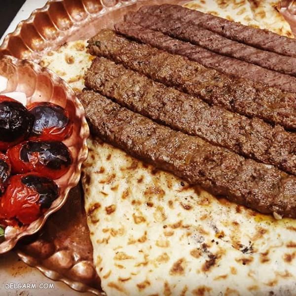 تزیین غذا کباب کوبیده