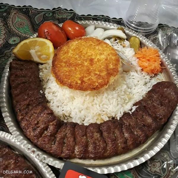 تزیین غذا کباب کوبیده