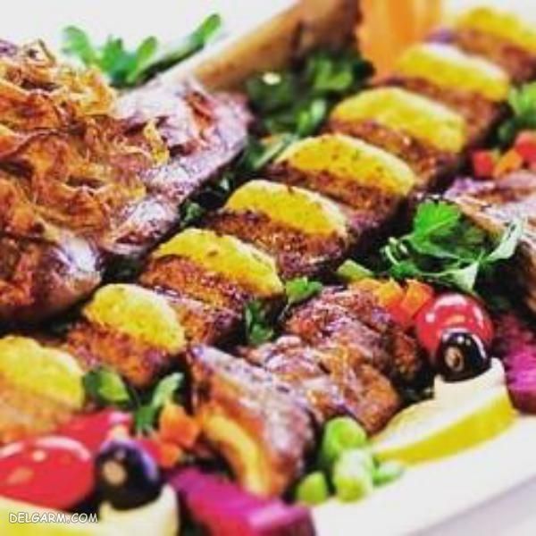 تزیین غذا کباب کوبیده