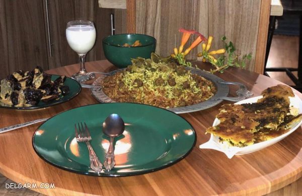 تزیین غذا گوشت چرخ کرده