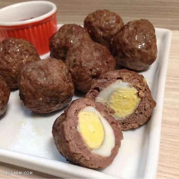 تزیین غذا گوشت چرخ کرده