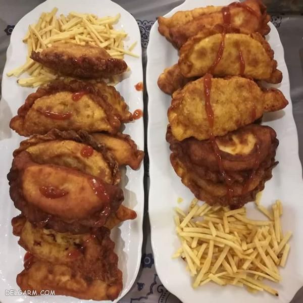 تزیین غذا گوشت چرخ کرده