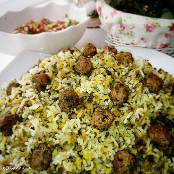 تزیین غذا گوشت چرخ کرده