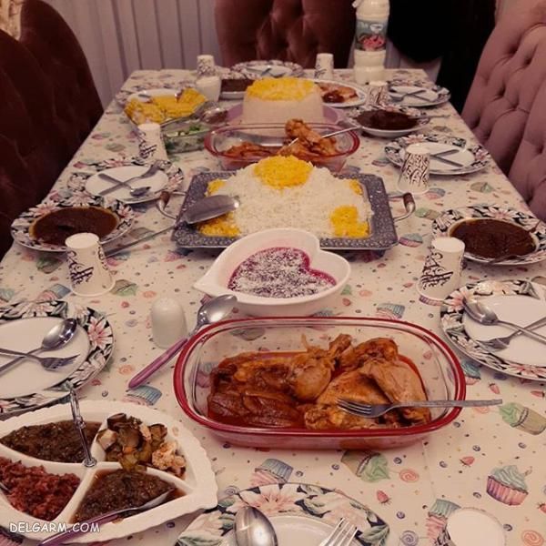 تزیین غذای فسنجون
