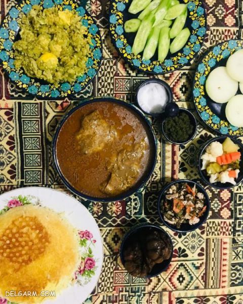 تزیین غذای فسنجون