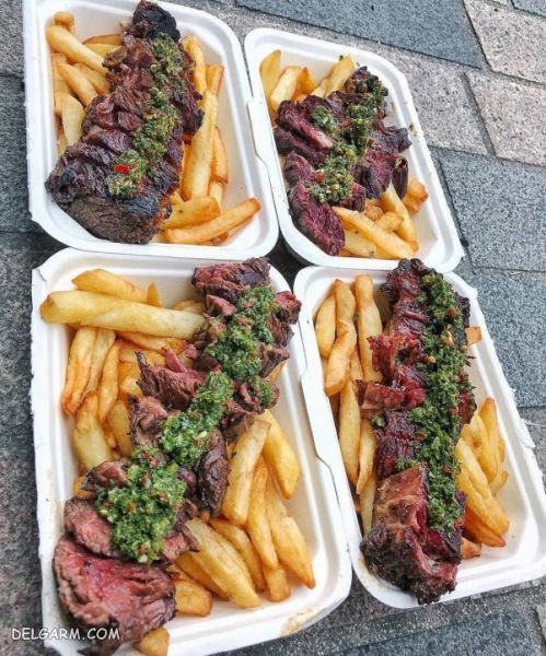 تزیین غذای گوشتی