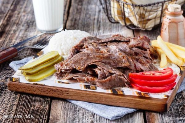تزیین غذای گوشتی