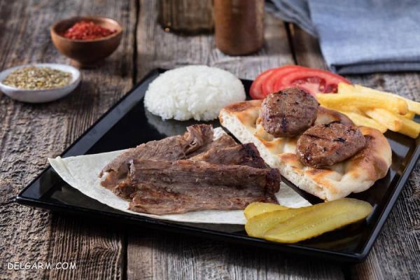 تزیین غذای گوشتی